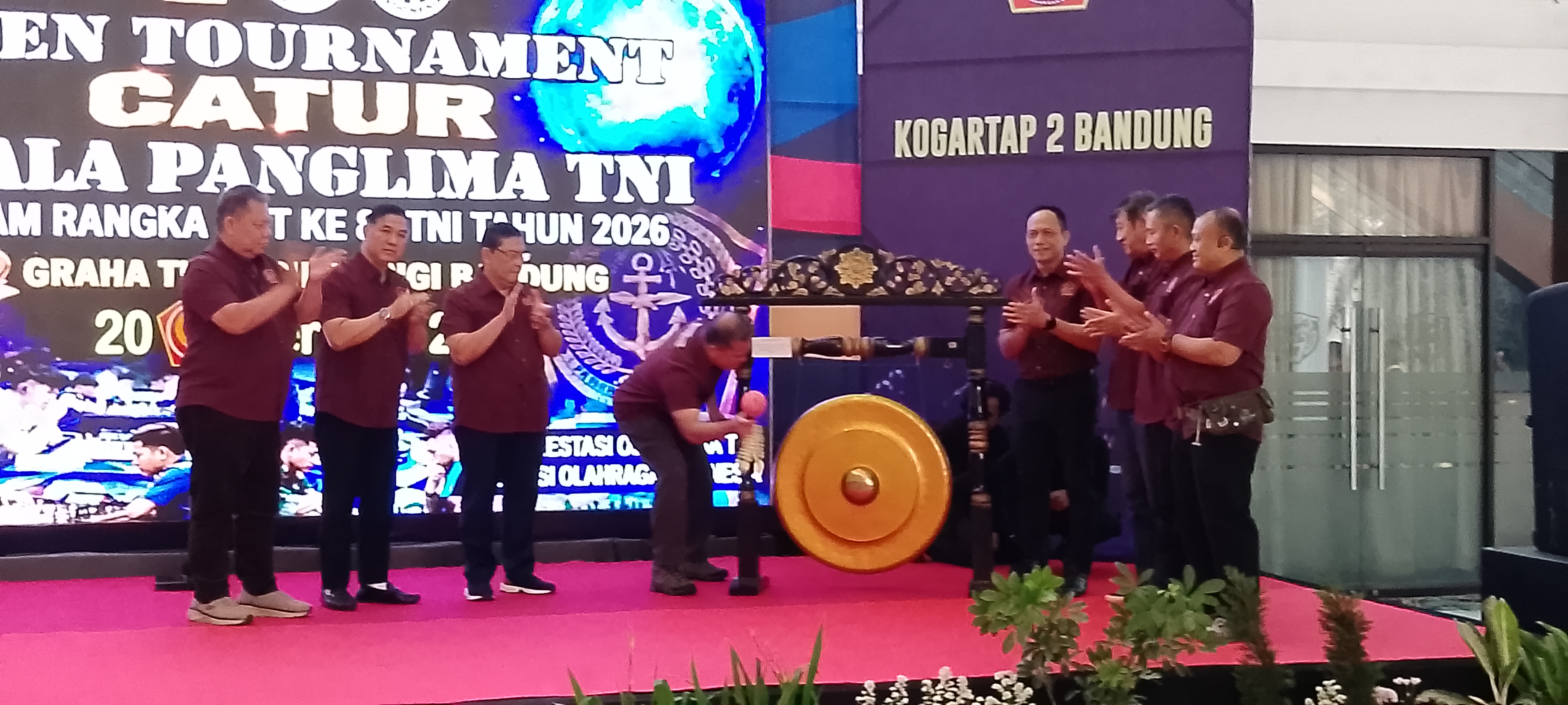 930 Pecatur Meriahkan Open Tournament Catur Piala Panglima TNI 2026 di Bandung, ini harapannya 