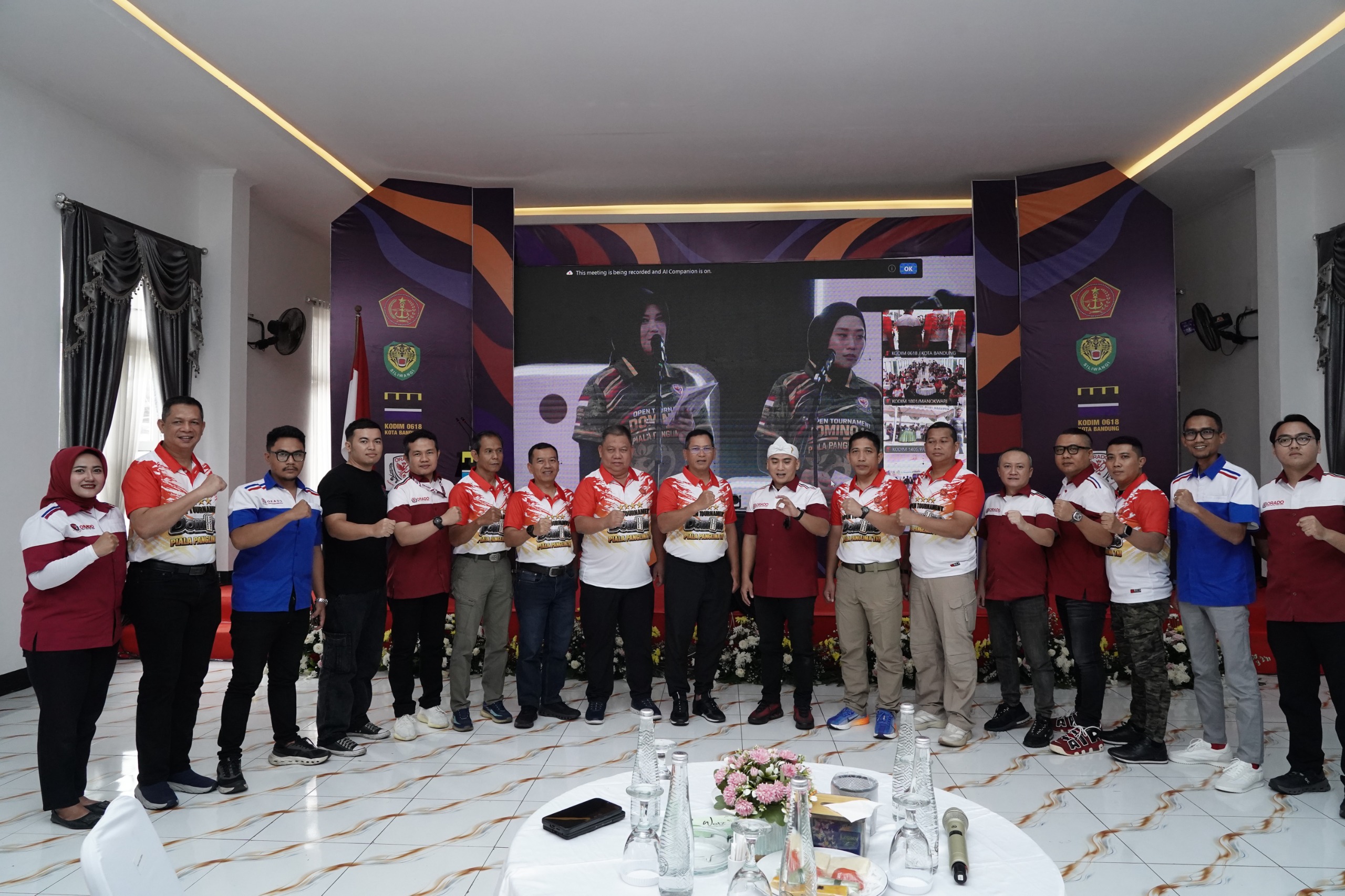 Pangdam III/Siliwangi Buka Open Tournament Domino Orado 101 Piala Panglima TNI di Bandung