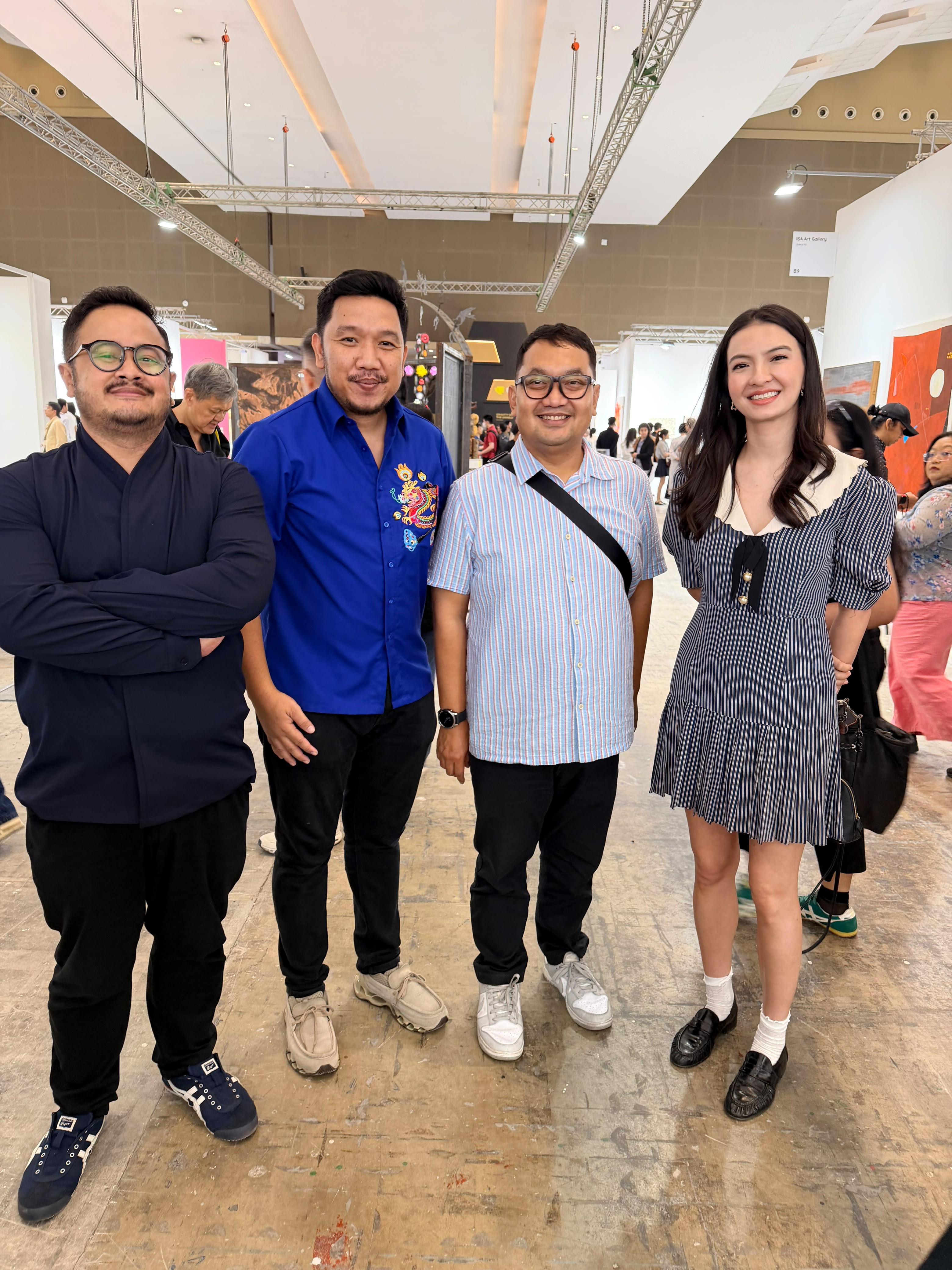 Ketua Asosiasi Kreator Konten Jawa Barat Abizar Hadiri Art Jakarta 2026 Bersama Raline Shah, ini pesan - pesannya