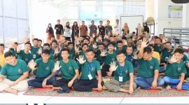 Keterangan foto: puluhan peserta dari warga binaan Lapas Banceuy yang mengikuti program rehabilitasi bersama pemateri dari BNN Kota Bandung