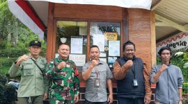 Petugas Perhutani dan Stekholder saat razia gabungan awasi wisata perhutani