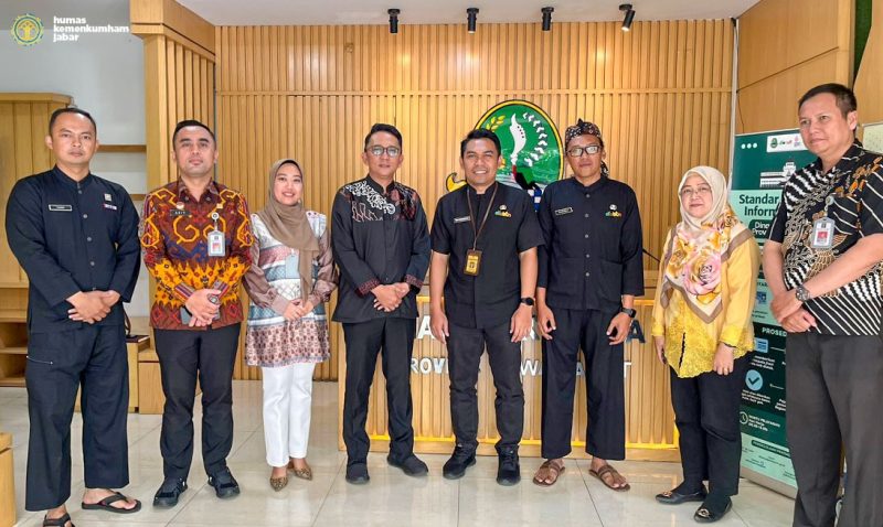 Jajaran Kemenkum Jabar saat berkordinasi dengan Dinas Perkebunan provinsi Jabar