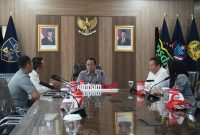 Kakanwil Kemenkum Jabar saat mengikuti kegiatan zoom