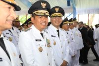 Dedi Mulyadi dan Erwan Setiawan resmi dilantik sebagai Gubernur dan Wakil Gubernur Jawa Barat periode 2025-2030.