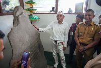 Gubernur Jawa Barat Dedi Mulyadi melakukan kunjungan kerja ke Museum Batutulis di Kota Bogor, Senin 14 April 2025. 