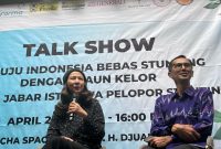 Seminar bertajuk “Menuju Indonesia Bebas Stunting Dengan Daun Kelor” yang diselenggarakan oleh Forum Jurnalis Jawa Barat (FJJB) pada Jumat (25/4/2025) di Bosccha Café, Bandung.
