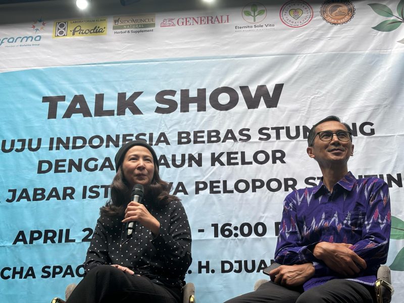 Seminar bertajuk “Menuju Indonesia Bebas Stunting Dengan Daun Kelor” yang diselenggarakan oleh Forum Jurnalis Jawa Barat (FJJB) pada Jumat (25/4/2025) di Bosccha Café, Bandung.