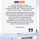 Antisipasi Konvoi Persib Juara Besok,KAI Daop 2 Bandung Himbau Pelanggan Datang Lebih Awal Ke Stasiun