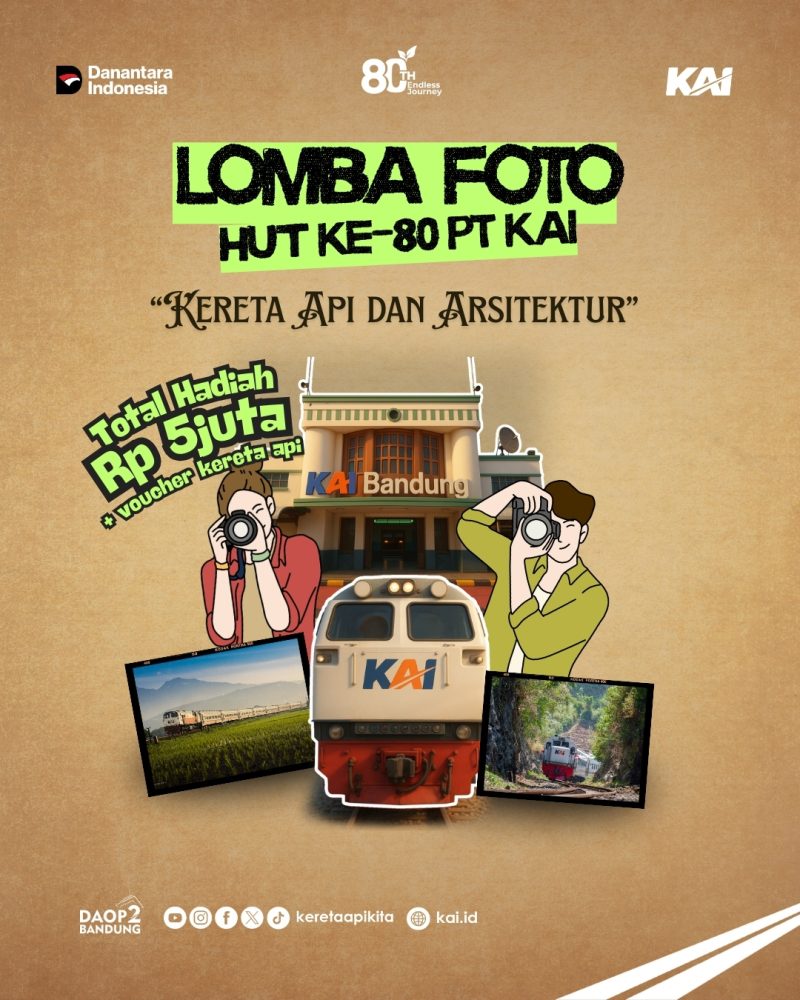 Dalam rangka HUT ke-80, KAI gelar lomba Flfoto “Kereta Api dan Arsitektur