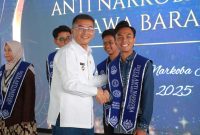 Wakil Gubernur Jawa Barat (Wagub Jabar) Erwan Setiawan memberikan apresiasi positif terhadap program pemilihan Duta Anti Narkoba yang diinisiasi oleh komunitas Kader Inti Pemuda Anti Narkoba (KIPAN) Jabar.