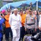 Gubernur Jawa Barat,Dedi Mulyadi saat Apel Siaga Tanggap Bencana Polda Jabar Tahun 2025, di Jalan Diponegoro, Kota Bandung, Rabu (5/11/2025).