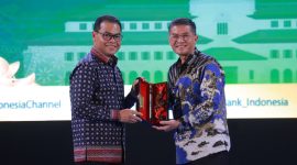 Wakil Gubernur Jawa Barat Erwan Setiawan mengapresiasi Bank Indonesia (BI) dan seluruh pihak yang telah menyelenggarakan kegiatan Bincang Rupiah dan Pahlawan (Rupawan) di Convention Hall Telkom University, Kota Bandung, Jumat (7/11/2025).