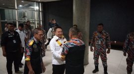 Penasehat Khusus Presiden Bidang Pertahanan Nasional dan mantan Kepala Staf TNI Angkatan Darat Jenderal (Purnawirwan) Dudung Abdurachman,saat menghadiri Rakernas GMBI di Kota Bandung (10/11/2025).