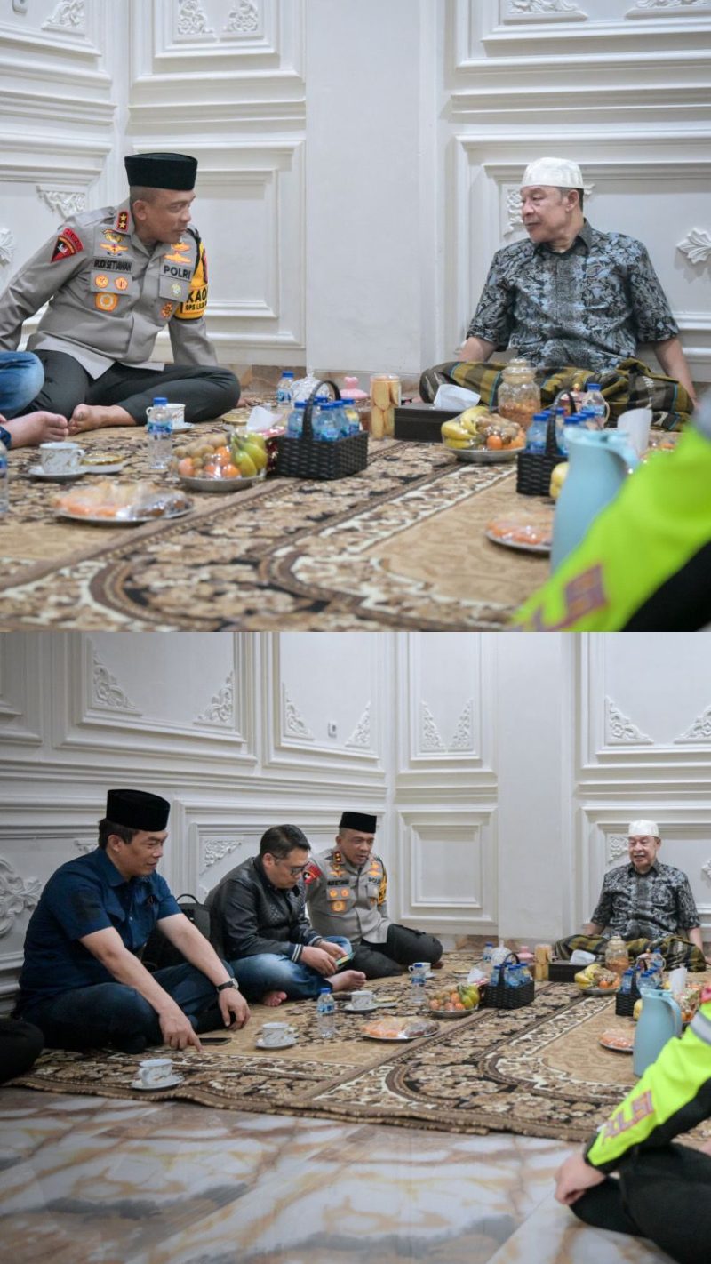 Kapolda Jawa Barat Irjen Pol. Rudi Setiawan melakukan kunjungan ke Pondok Buntet Pesantren Kabupaten Cirebon, Minggu (28/12//2025).