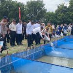 Dukung Ketahanan Pangan Nasional, Lapas Kuningan Ikuti Panen Raya Serentak di Lapas Cirebon