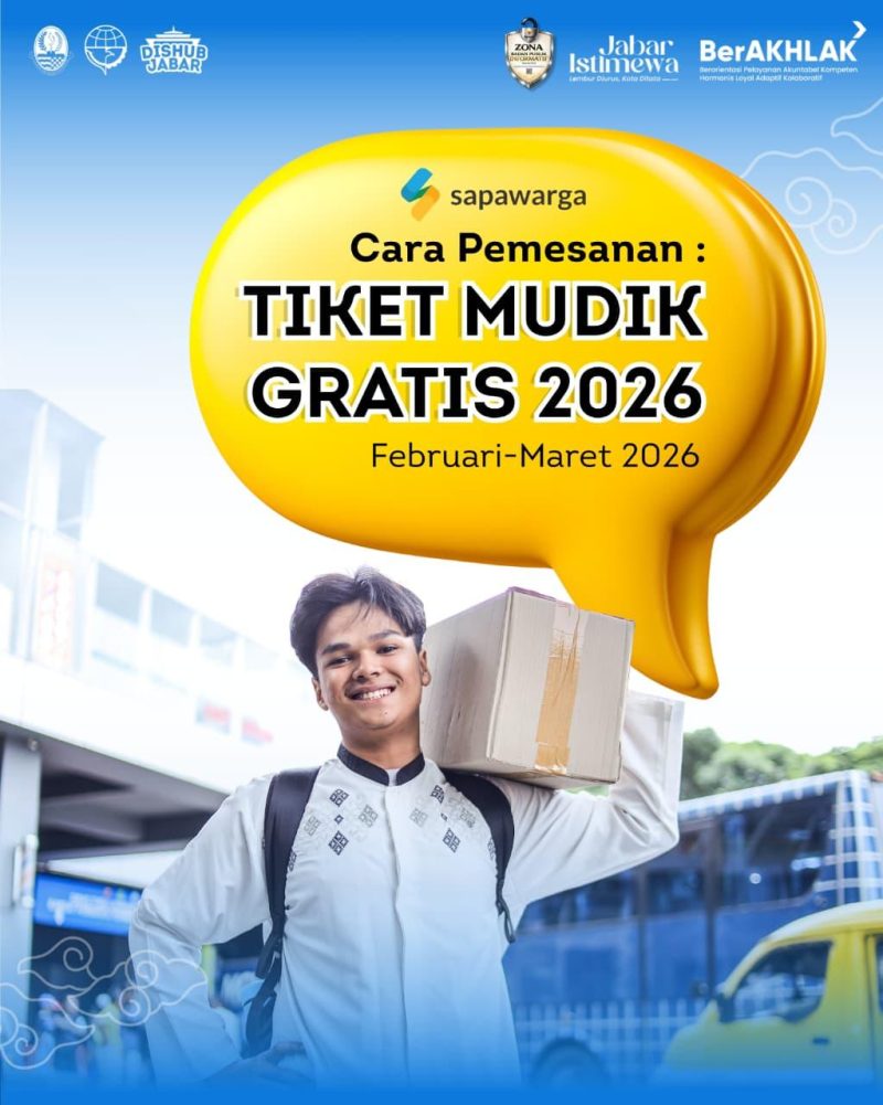 Pemerintah Provinsi Jawa Barat melalui Dinas Perhubungan kembali menghadirkan “Program Mudik Gratis Tahun 2026”. 