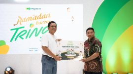PT Pegadaian Kantor Wilayah X Jawa Barat saat memberikan santunan