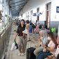 Suasana pada H-5 Lebaran 2026 di stasiun Tasikmalaya.