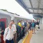 Suasana di Stasiun Cimahi pada masa Angkutan Lebaran 2026.