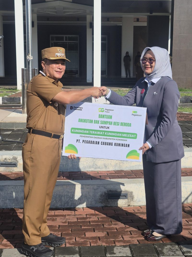 Pegadaian Kantor Wilayah X Jawa Barat resmi mengerahkan 12 armada angkut sampah untuk mendukung program ambisius “Kuningan Terawat, Kuningan Melesat”.