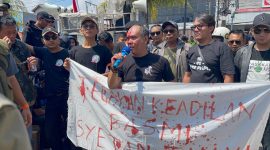 Aliansi Masyarakat Cianjur kawal persidangan di PN Cianjur: Dukung Polda Jabar bongkar skandal sertifikat ilegal senilai Rp200 miliar.