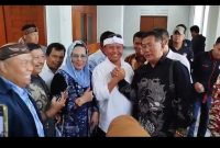 Herman Suryatman saat meghadiri acara DPD Korps Alumni KNPI Jabar bersama KPK di Gedung Merdeka, Jalan Asia-Afrika, Kota Bandung, Jumat (10/4/2026).